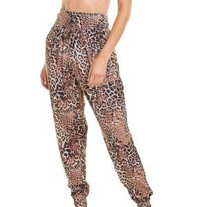 Letarte Baja Leopard High-Waist Jogger Pant